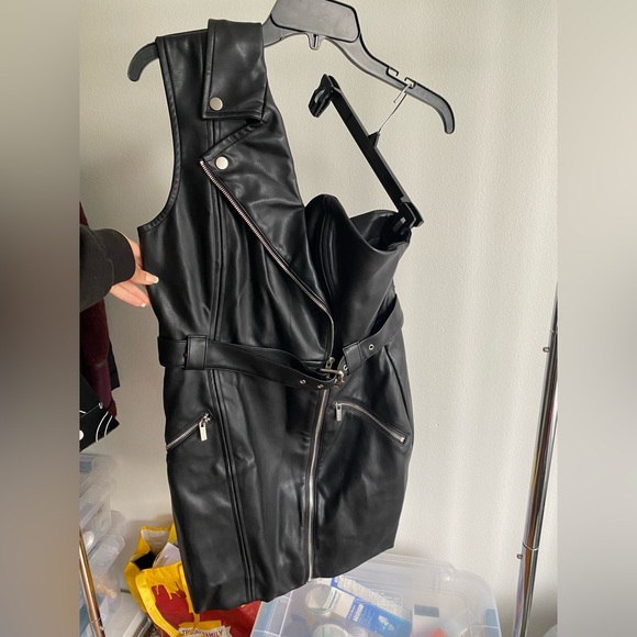 House of CB | Dresses | House Of Cb Black Leather Jacket | Poshmark